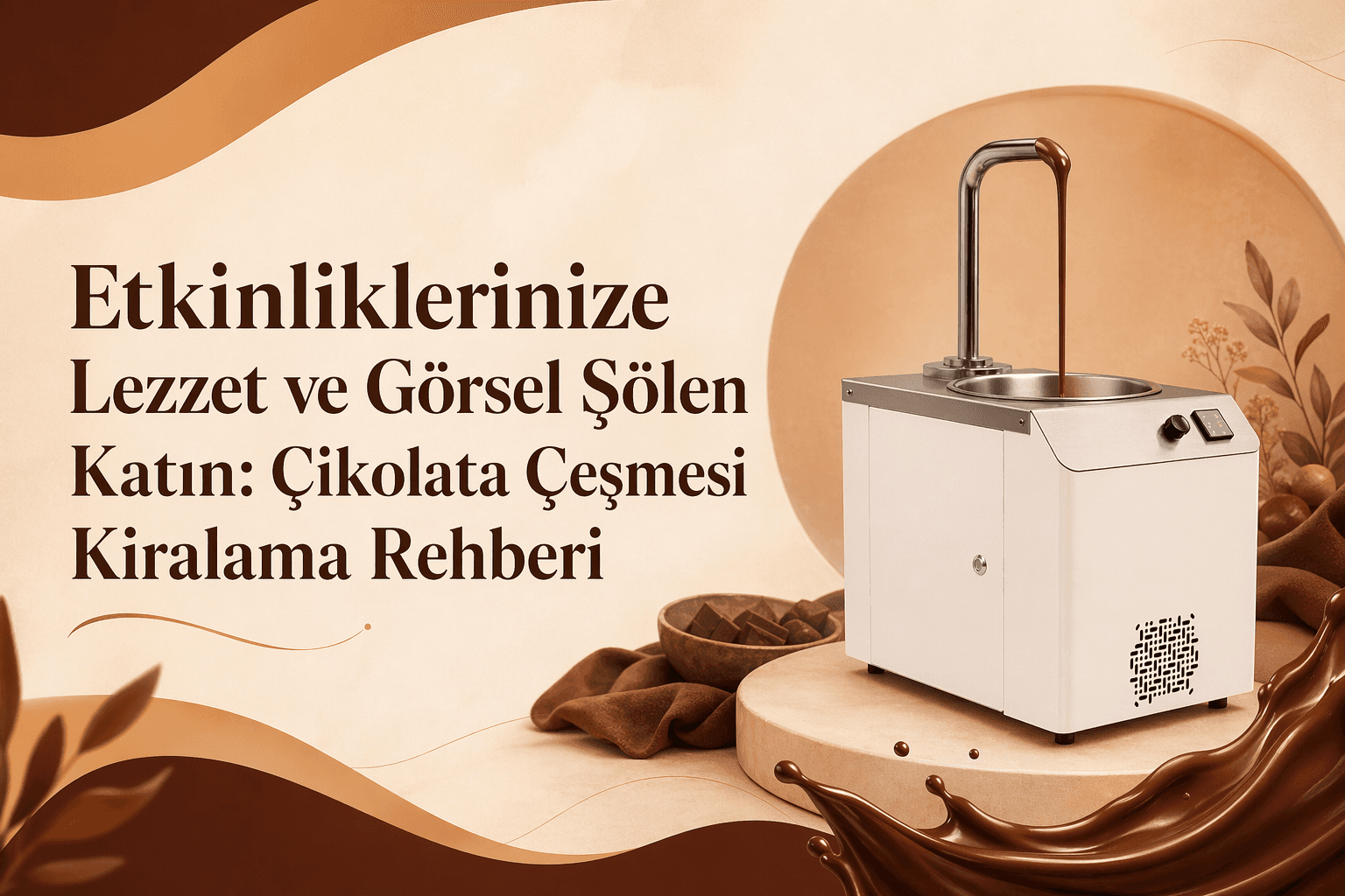 Etkinliklerinize Lezzet ve Görsel Şölen Katın: Çikolata Çeşmesi Kiralama Rehberi